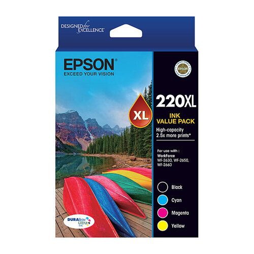 EPSON 220XL 4 Ink Value Pack - Main Image