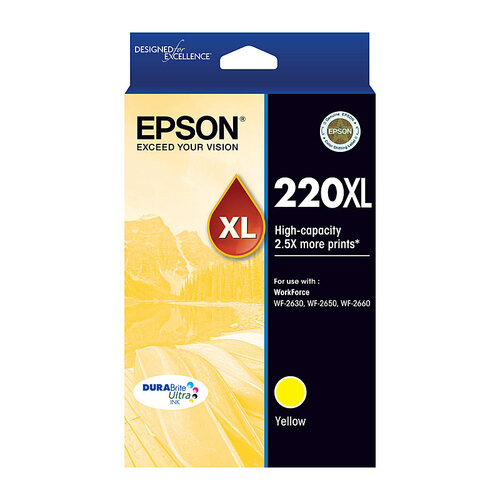 EPSON 220XL Yellow Ink Cartridge - Main Image