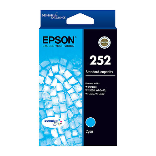 EPSON 252 Cyan Ink Cartridge - Main Image