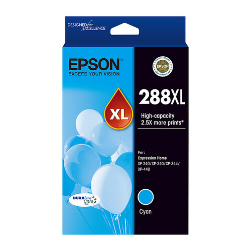 EPSON 288XL Cyan Ink Cartridge - Main Image