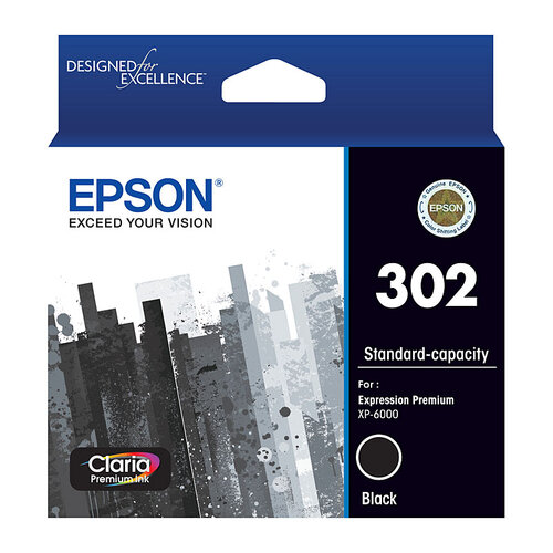EPSON 302 Black Ink Cartridge - Main Image