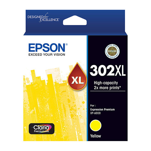 EPSON 302XL Yellow Ink Cartridge - Main Image