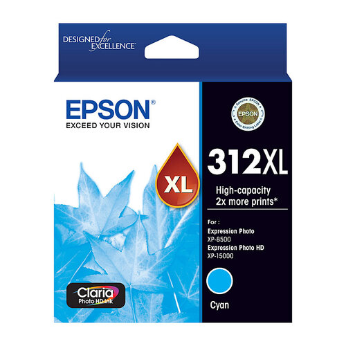 EPSON 312XL Cyan Ink Cartridge - Main Image