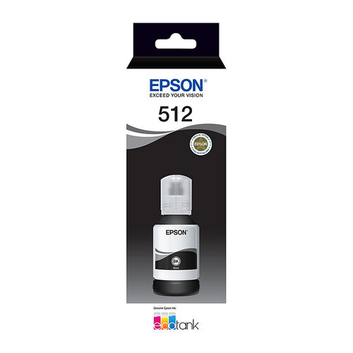 EPSON T512 Black EcoTank Bottle - Main Image