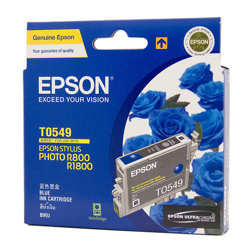 EPSON T0549 Blue Ink Cartridge Suits Epson Stylus R800/R1800 - Main Image