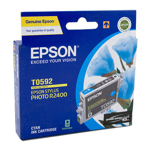 EPSON T0592 Cyan Ink Cartridge - Main Image