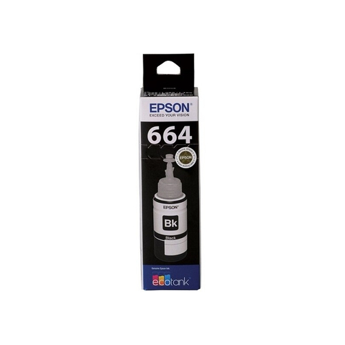 EPSON T664 Black EcoTank Bottle - Main Image