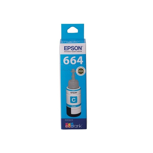 EPSON T664 Cyan EcoTank Bottle - Main Image
