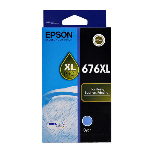EPSON 676XL Cyan Ink Cartridge - Main Image