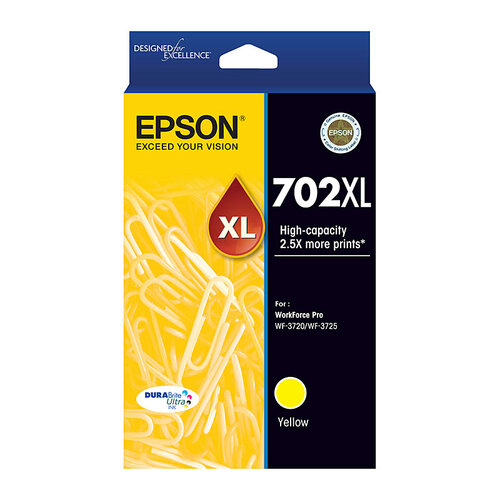 EPSON 702XL Yellow Ink Cartridge - Main Image
