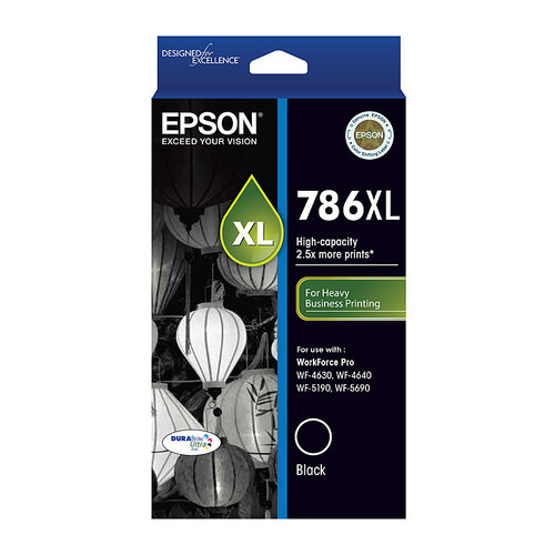 EPSON 786XL Black Ink Cartridge - Main Image