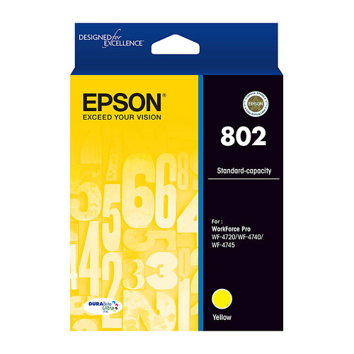 EPSON 802 Yellow Ink Cartridge - Main Image
