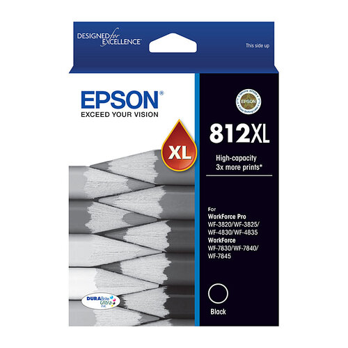 EPSON 812XL Black Ink Cartridge - Main Image