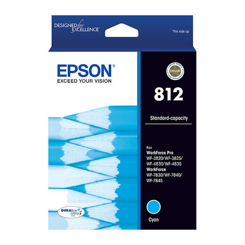 EPSON 812 Cyan Ink Cartridge - Main Image