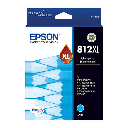 EPSON 812XL Cyan Ink Cartridge - Main Image