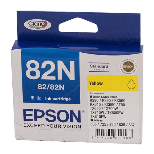EPSON 82N Yellow Ink Cartridge - Main Image