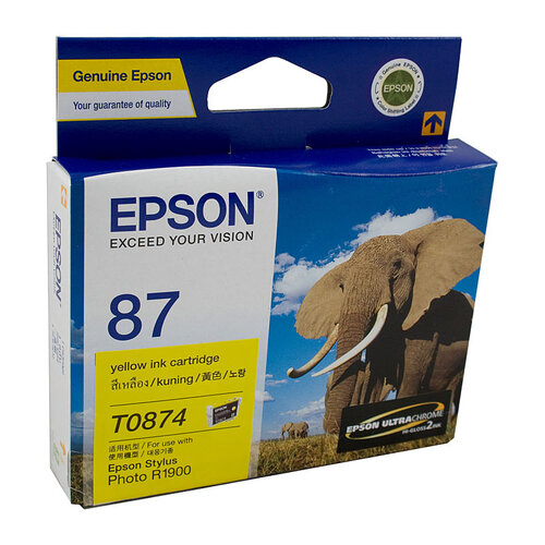 EPSON T0874 Yellow Ink Cartridge - Main Image