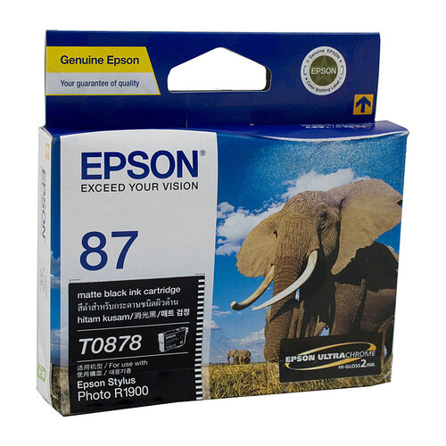 EPSON T0878 Matte Black Ink Cartridge - Main Image