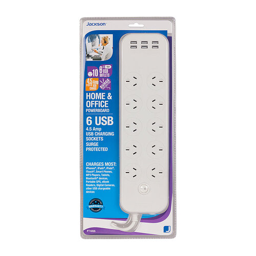 JACKSON 10 Way 6 USB PBoard 1m - Main Image