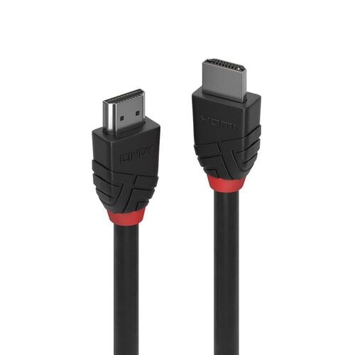 LINDY .5m HDMI Cable Black Line - Main Image