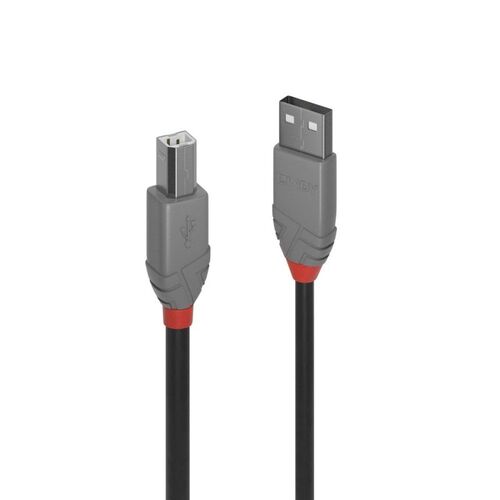 LINDY 5m USB2 A-B Cable Anthra Line - Main Image