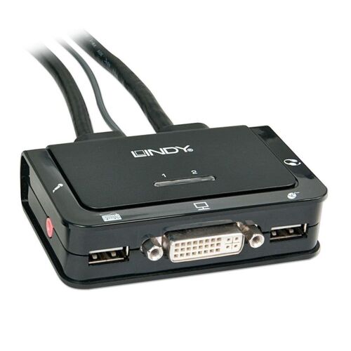 LINDY 2 Port DVI KVM Switch - Main Image