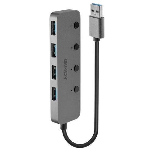LINDY 4 Port USB 3.0 Hub Switc - Main Image