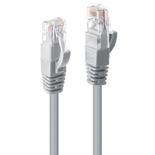 LINDY 0.3m CAT6 UTP Cable Grey - Main Image