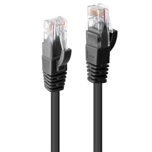 LINDY 1m CAT6 UTP Cable Black - Main Image