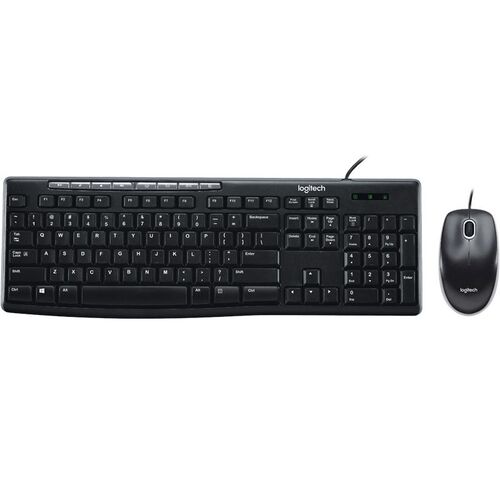 LOGITECH MK200 Media Keyboard and Mouse Combo 1000 DPI USB 2.0 Full-size Keyboard Thin profile Instant access to applications - Main Image