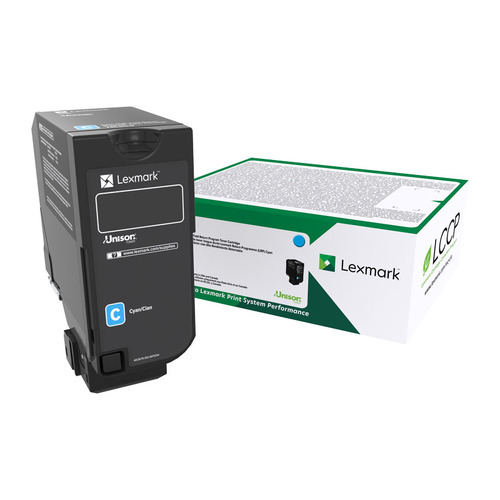 LEXMARK 74C6HC0 HY Cyan Toner - Main Image