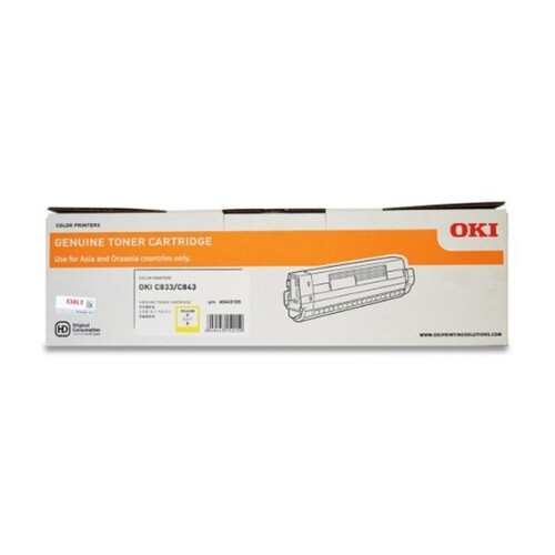 OKI C833N Yellowlow Toner - Main Image