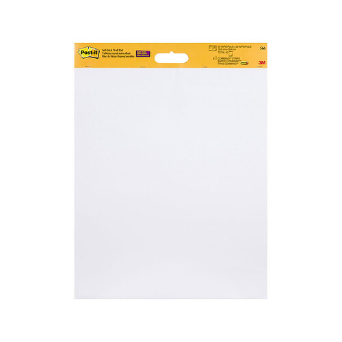 POST-IT Wall Pad 566 White Pack of 2 - Main Image