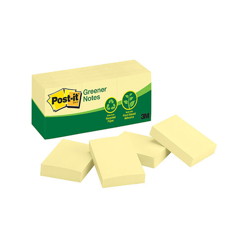 POST-IT Note 653-RP Yellow 35X48 Pack of 12 - Main Image