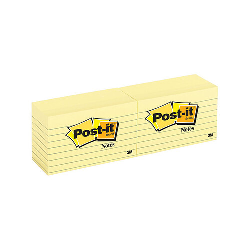 POST-IT 635 Ylw Lined 73X123 Bx12 - Main Image