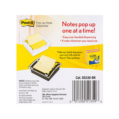 POST-IT Note DS330-BK P-U Dispenser - Main Image
