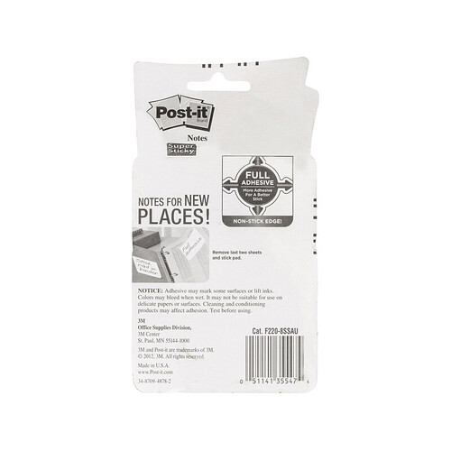 POST-IT F220-8SSAU SS RDJ Pack of 8 Box of 6 - Main Image