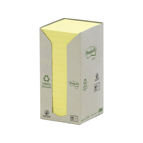 POST-IT Note 654-1T 76x76 Ylw Pack of 16 - Main Image