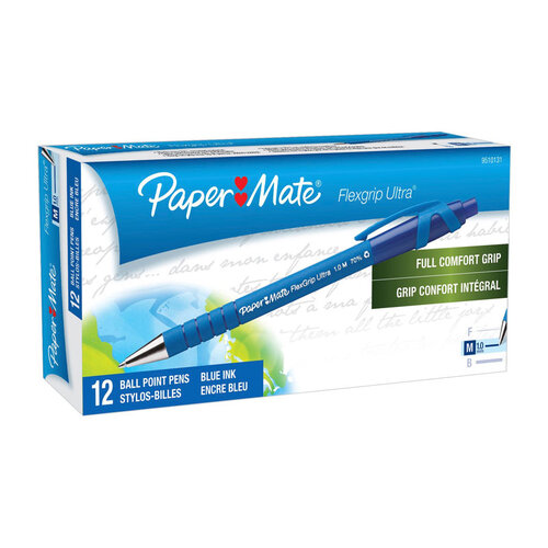 PAPER MATE Flexi Grip RT BP 1.0mm Blu Box of 12 - Main Image