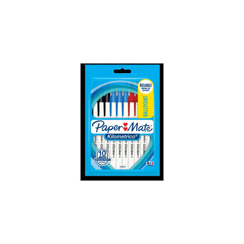 PAPER MATE Kilometrico Assorted Pack 10 Box12 - Main Image