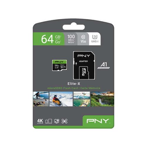 PNY uSD Elite-X 64GB - Main Image