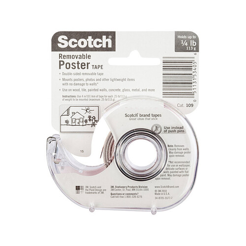 SCOTCH Poster Tape 109 19mm Box of 6 - Main Image