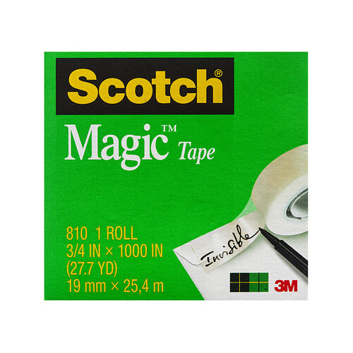 SCOTCH Magic Tape 810-4 19mm Pack of 4 - Main Image