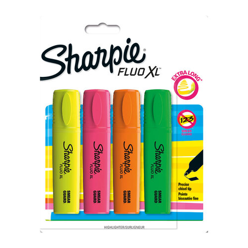 SHARPIE FluXL Hiliter Pack 4 Box of 12 - Main Image