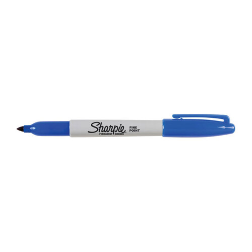 SHARPIE Permanent Marker Fine Point Blue Box of 12 - Main Image