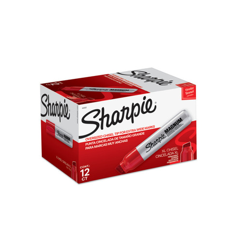 SHARPIE Magnum PermMark 44 Red Box of 12 - Main Image