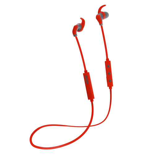 MOKI Hybrid Bluetooth Earphones - Red - Main Image