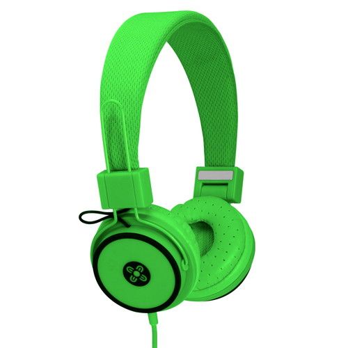 MOKI Hyper Green Headphones - Main Image
