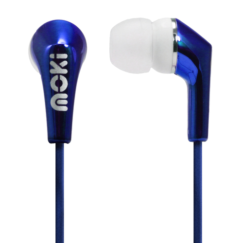MOKI Metallics Earphone - Blue - Main Image