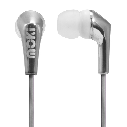 MOKI Metallics Earphone - SILVER - Main Image